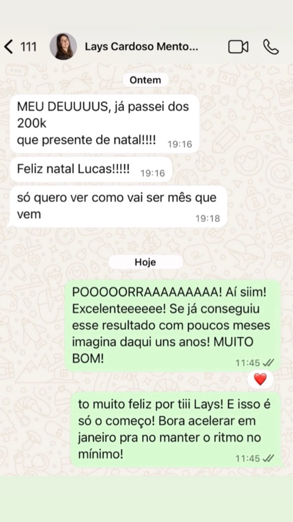 Depoimento de Lays Cardoso: passou de R$ 200 mil em poucos meses